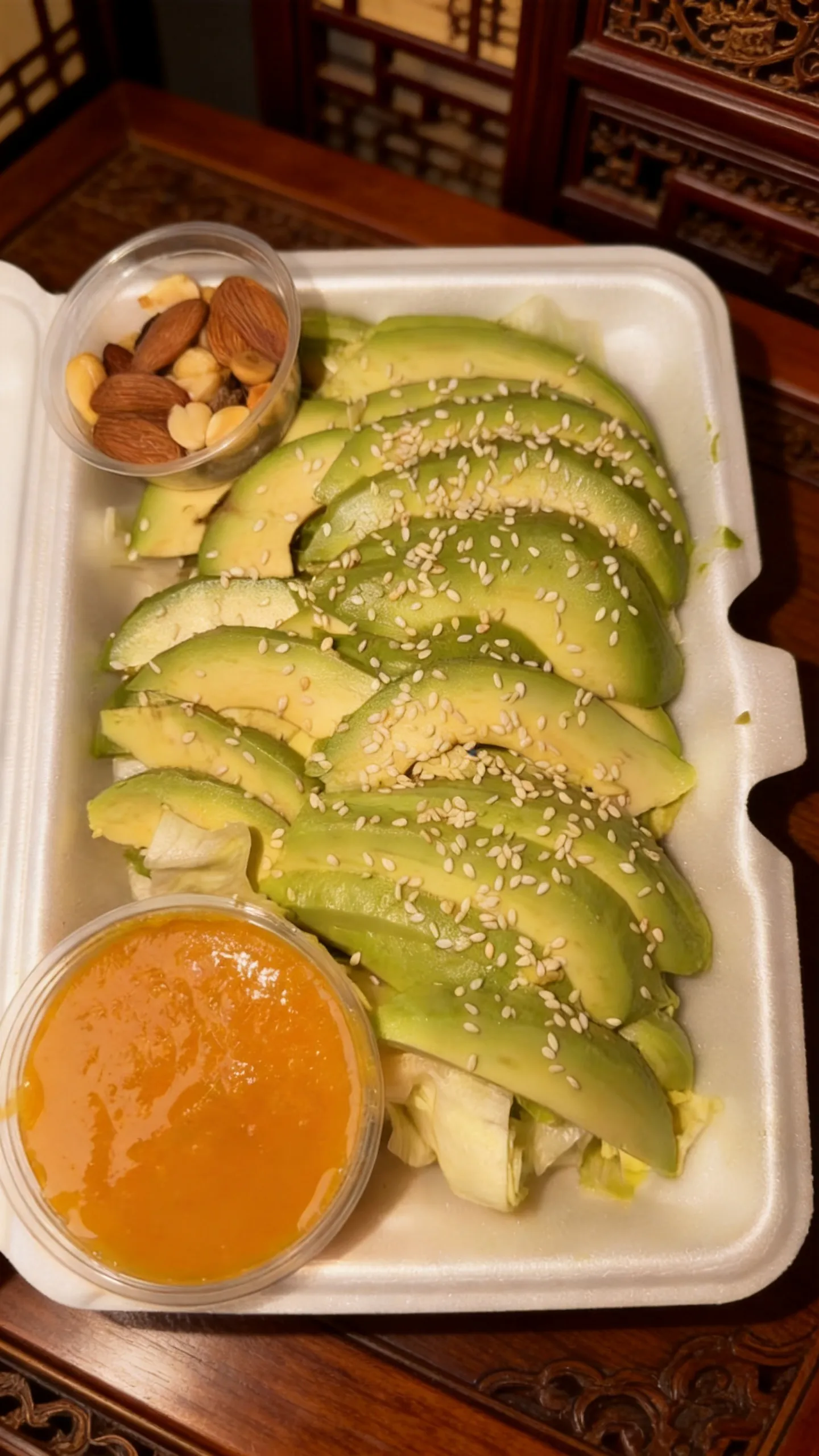 Avocado Salad at Dragon Bowl, Asian Cuisine Restaurant in The Village