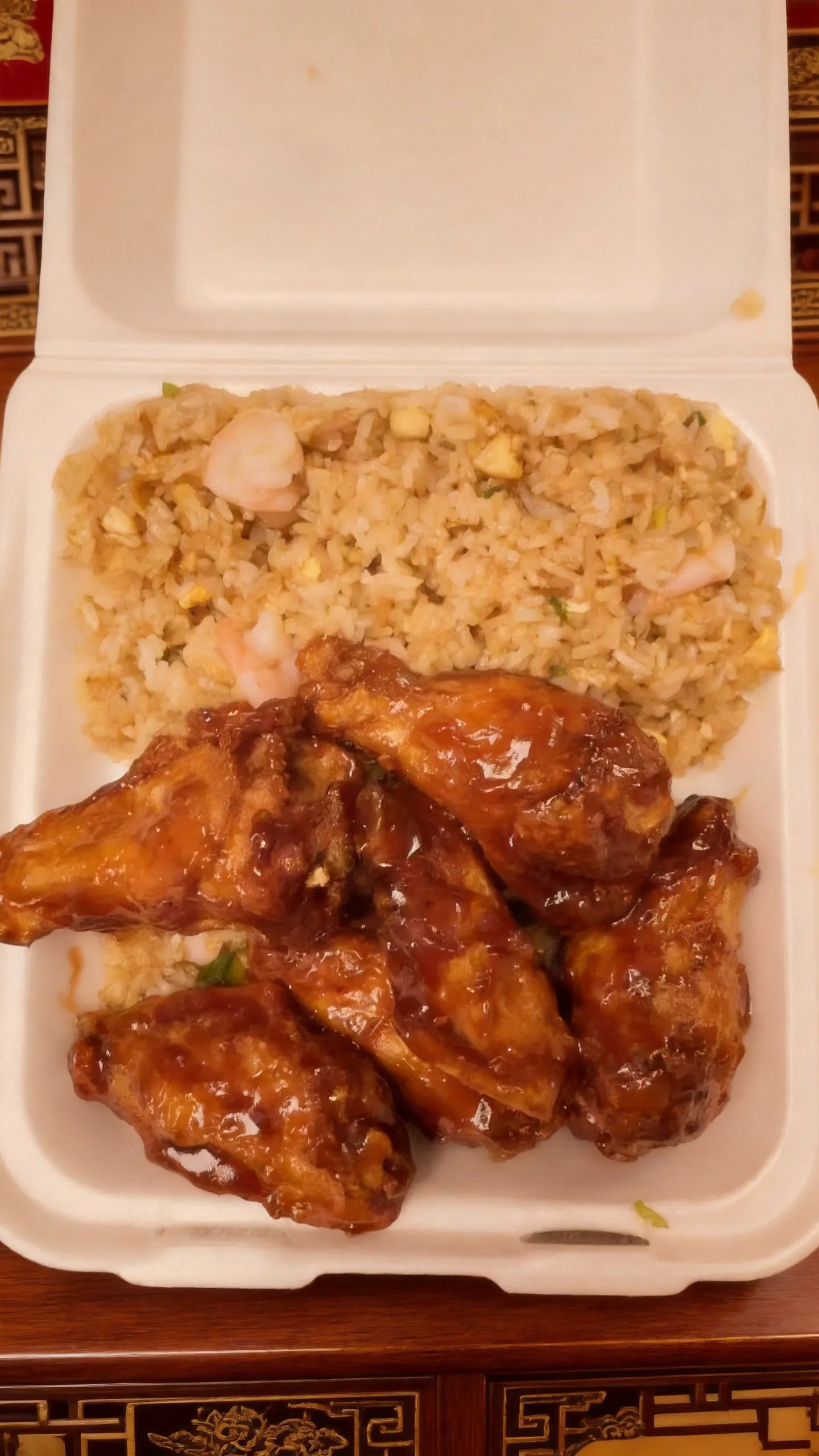 Chicken Wings with Fried Rice at Dragon Bowl, Asian Cuisine Restaurant in The Village